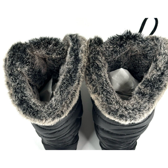 The North Face Appy Women's Winter Boots Black Quilted Puffer Goose Down Size 7 - Picture 11 of 14